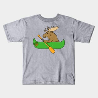 Moose Canoe Kids T-Shirt